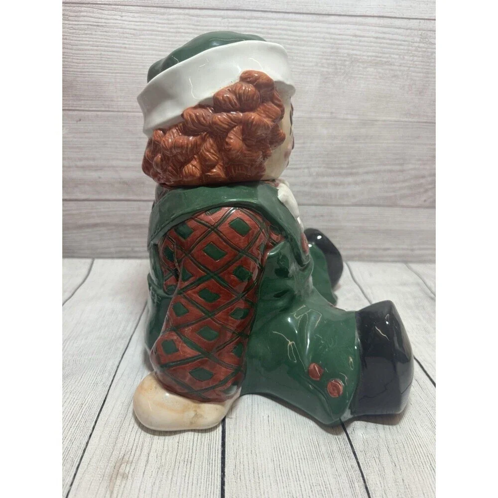 VINTAGE RAGGEDY ANN & ANDY COOKIE JARS SAKURA CHINA 1998